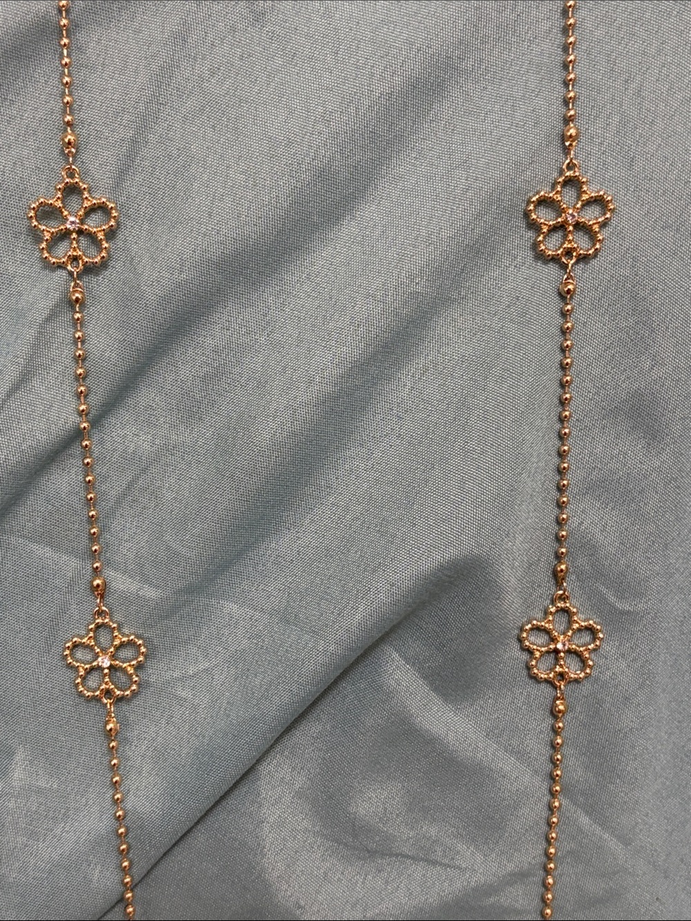 Liz Claiborne Delicate Gold Floral Station Necklace - Women Jewelry